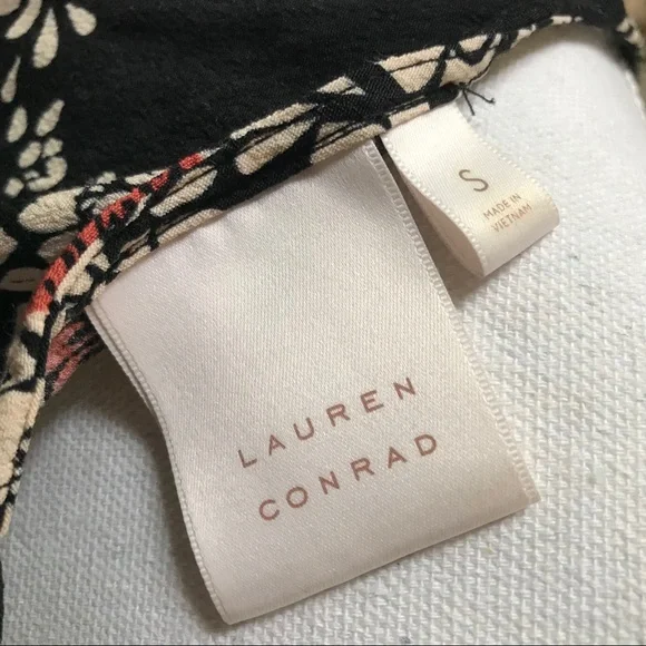 Lauren Conrad Floral Print Sleeveless Babydoll Top - Picture 6 of 7